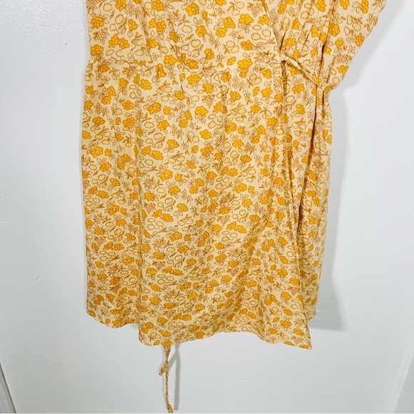 NEW Madewell Fiore Floral Wrap Mini Dress Preppy Spring Summer Bohemian Cotton - Picture 5 of 10
